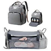 Waterproof Baby Diaper Backpack with Portable Changing Station